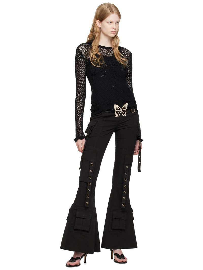 Blumarine Black Appliqué Sweater outlook