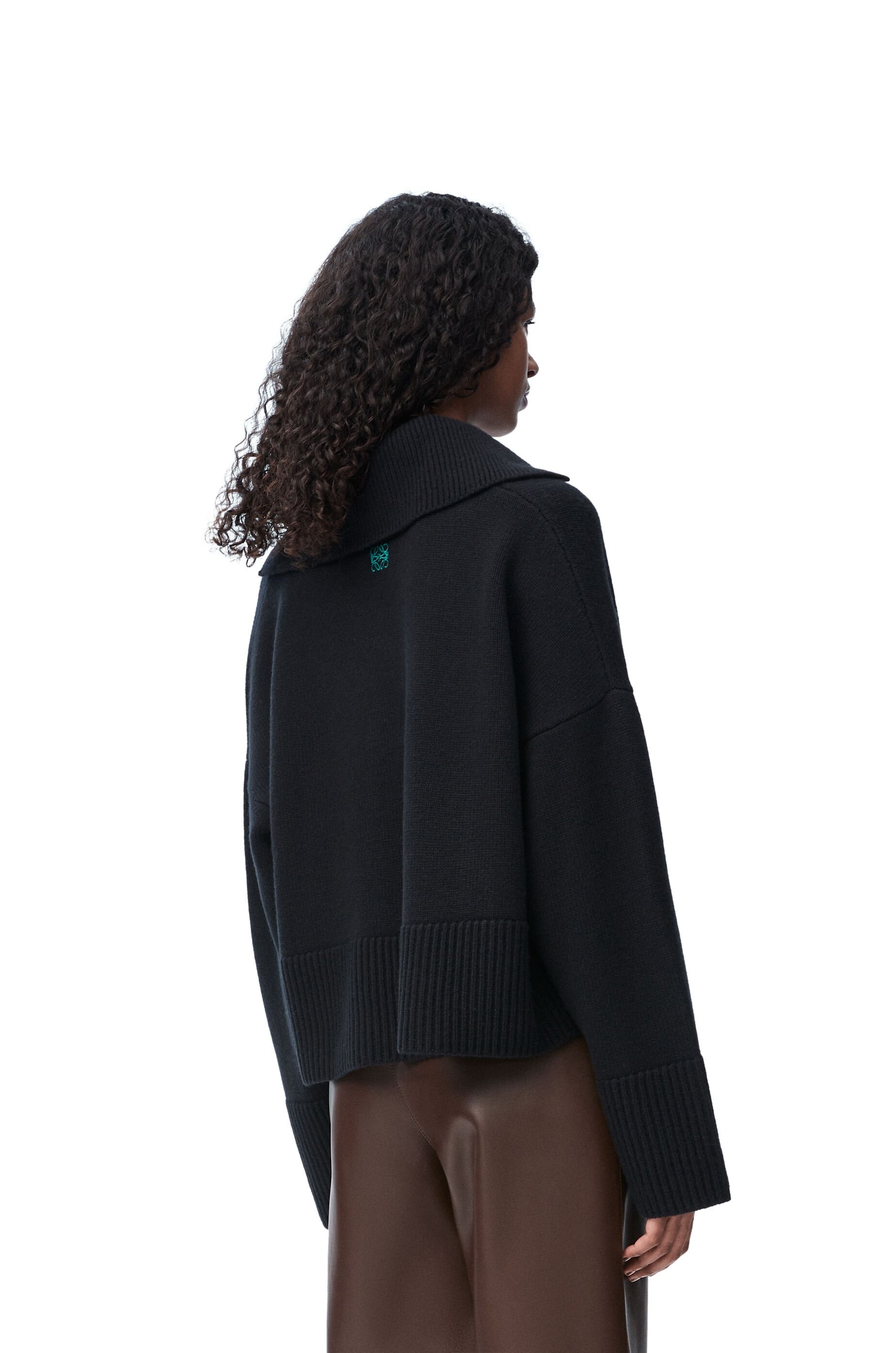 Polo sweater in wool - 4