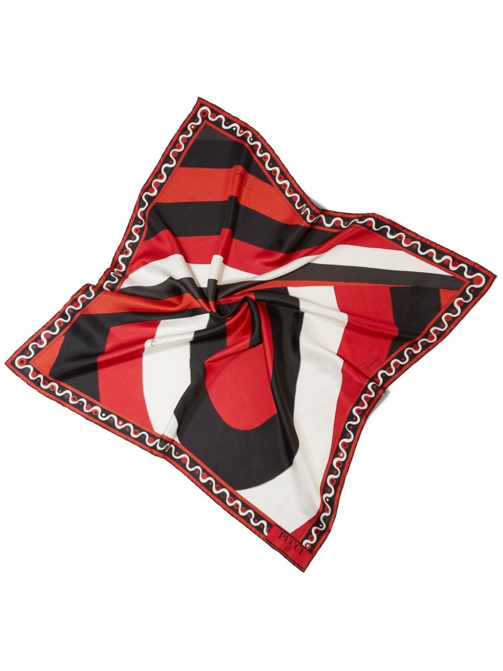 large Iride-print reversible silk scarf - 1