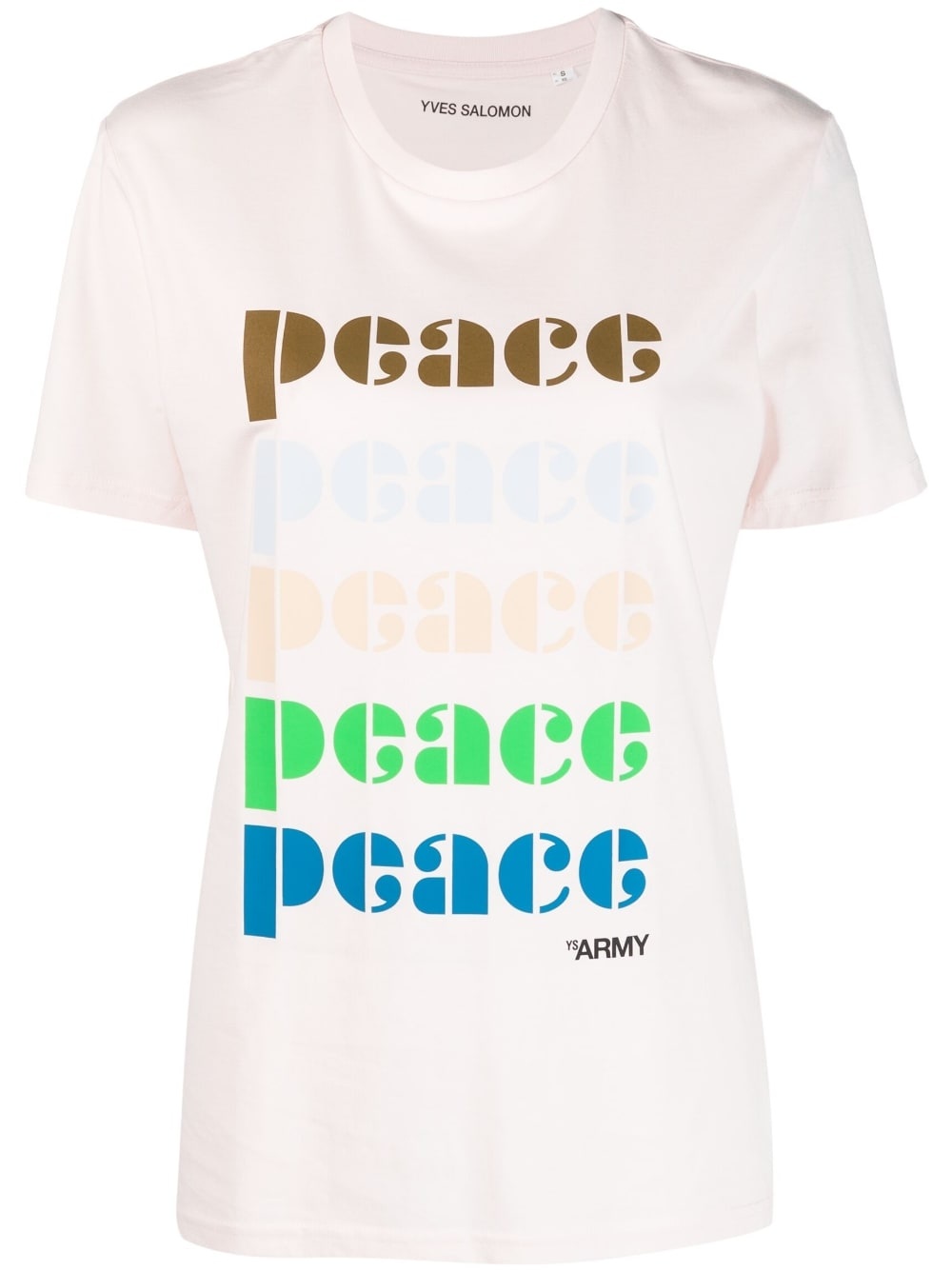 peace-print organic-cotton T-shirt - 1