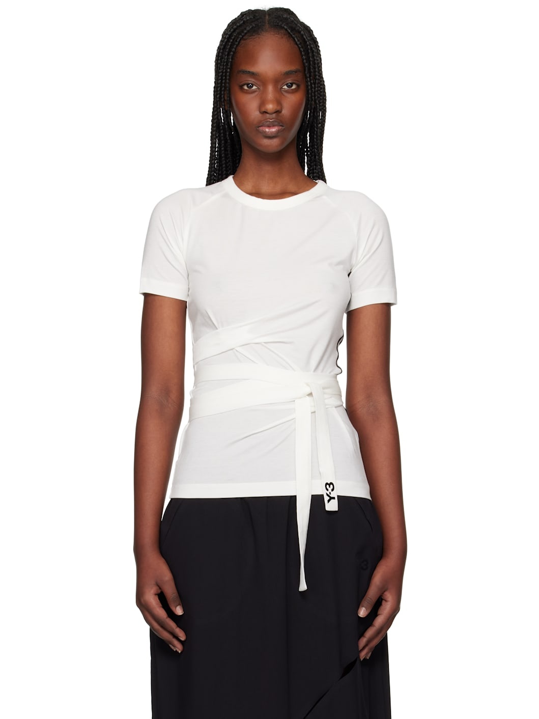 White Wrap T-shirt - 1