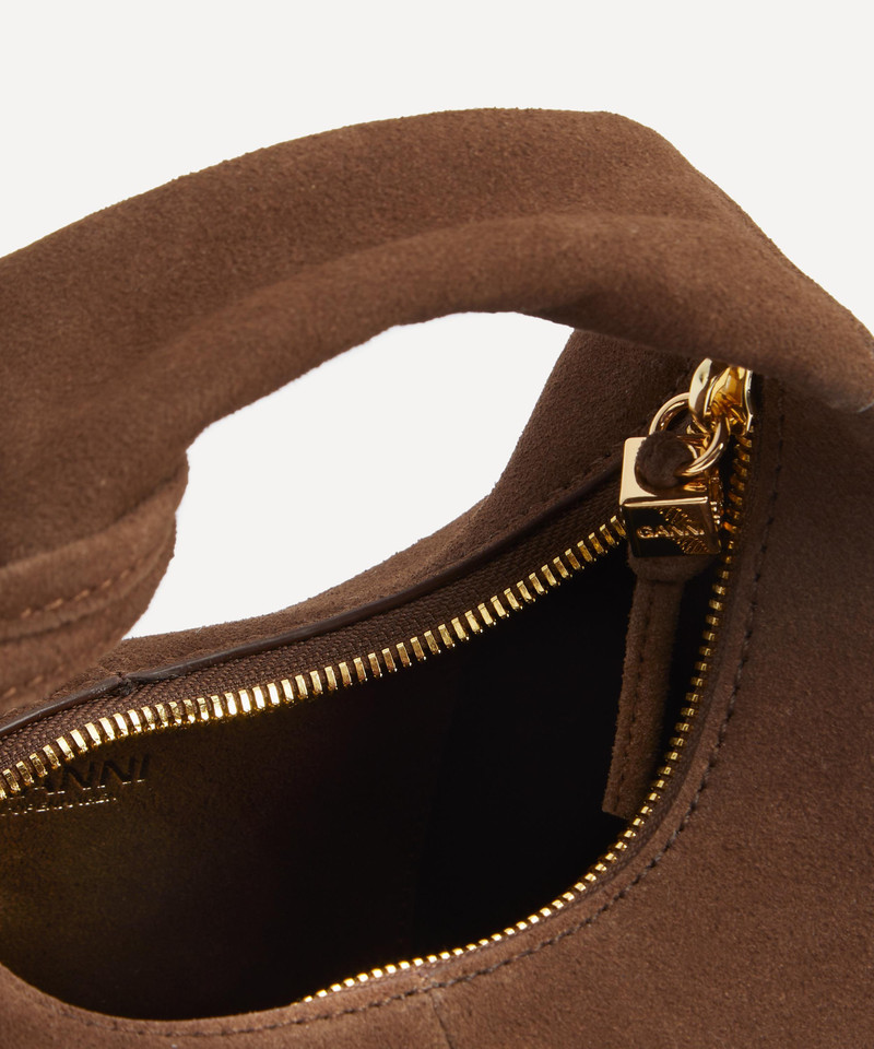 Suede Mini Hobo Bag 6