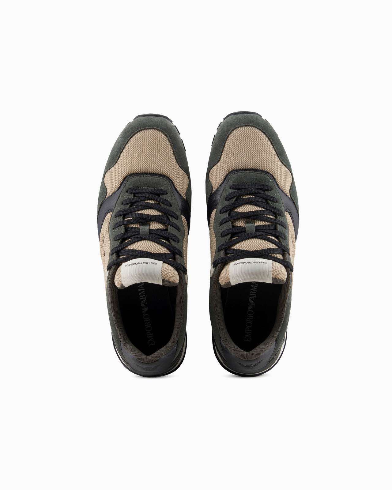 Mesh and suede sneakers with side eagle - 3