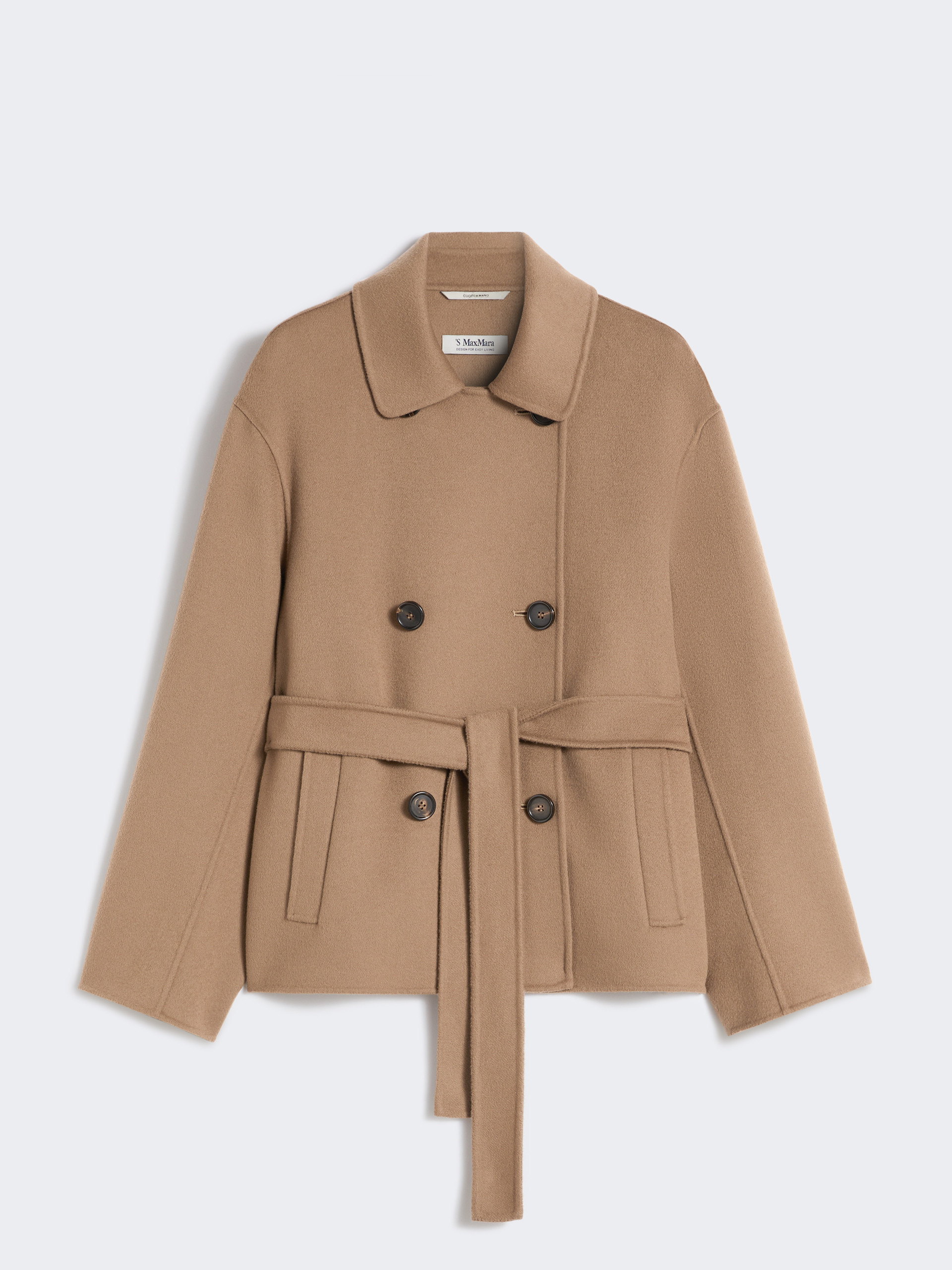 CAROLINA Double-breasted coat in double-sided wool - 1