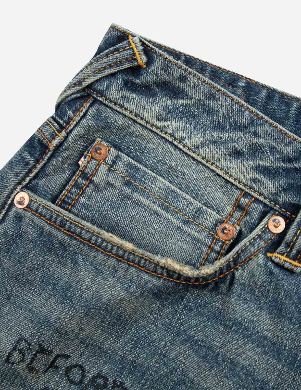 Take A Chance Print Relax Fit Jeans - 10