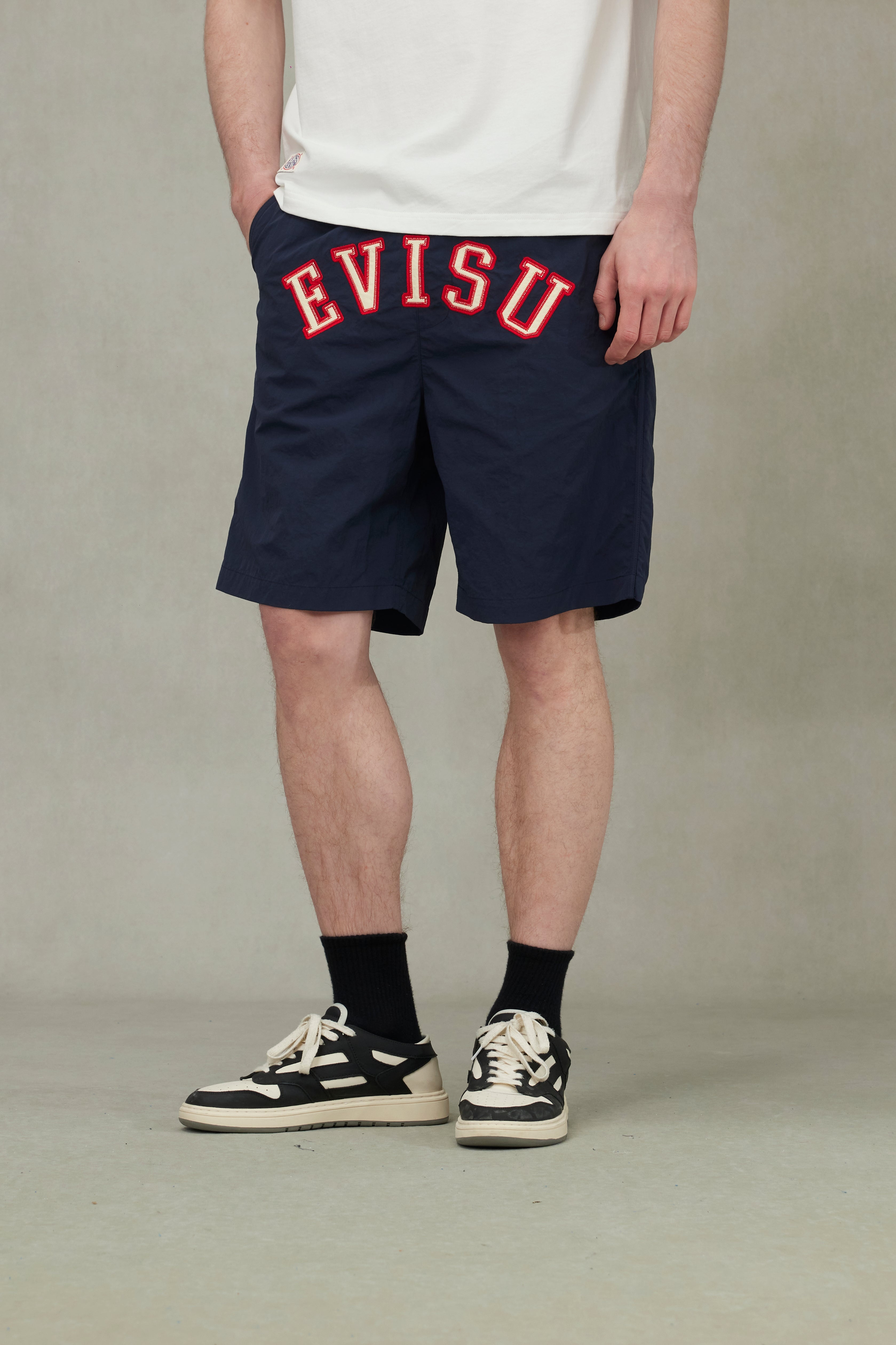 Logo Appliqué Embroidery Relax Fit Sweat Shorts - 5