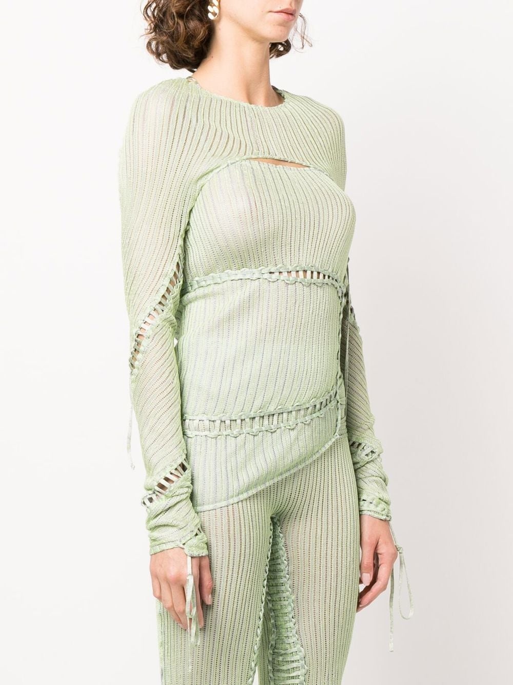 Jigsaw asymmetric knitted top - 3
