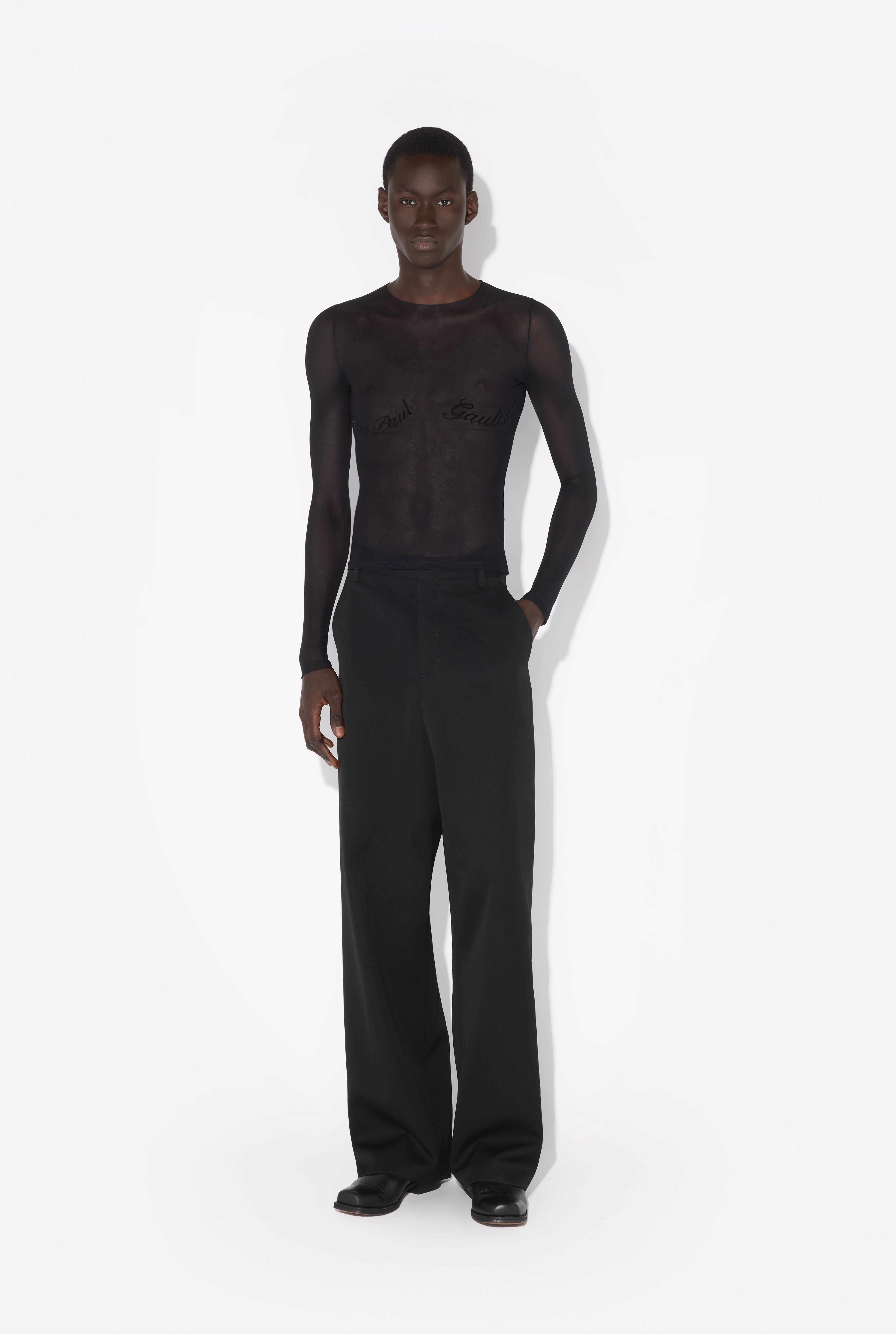 THE JEAN PAUL GAULTIER FLOCKED TOP - 8