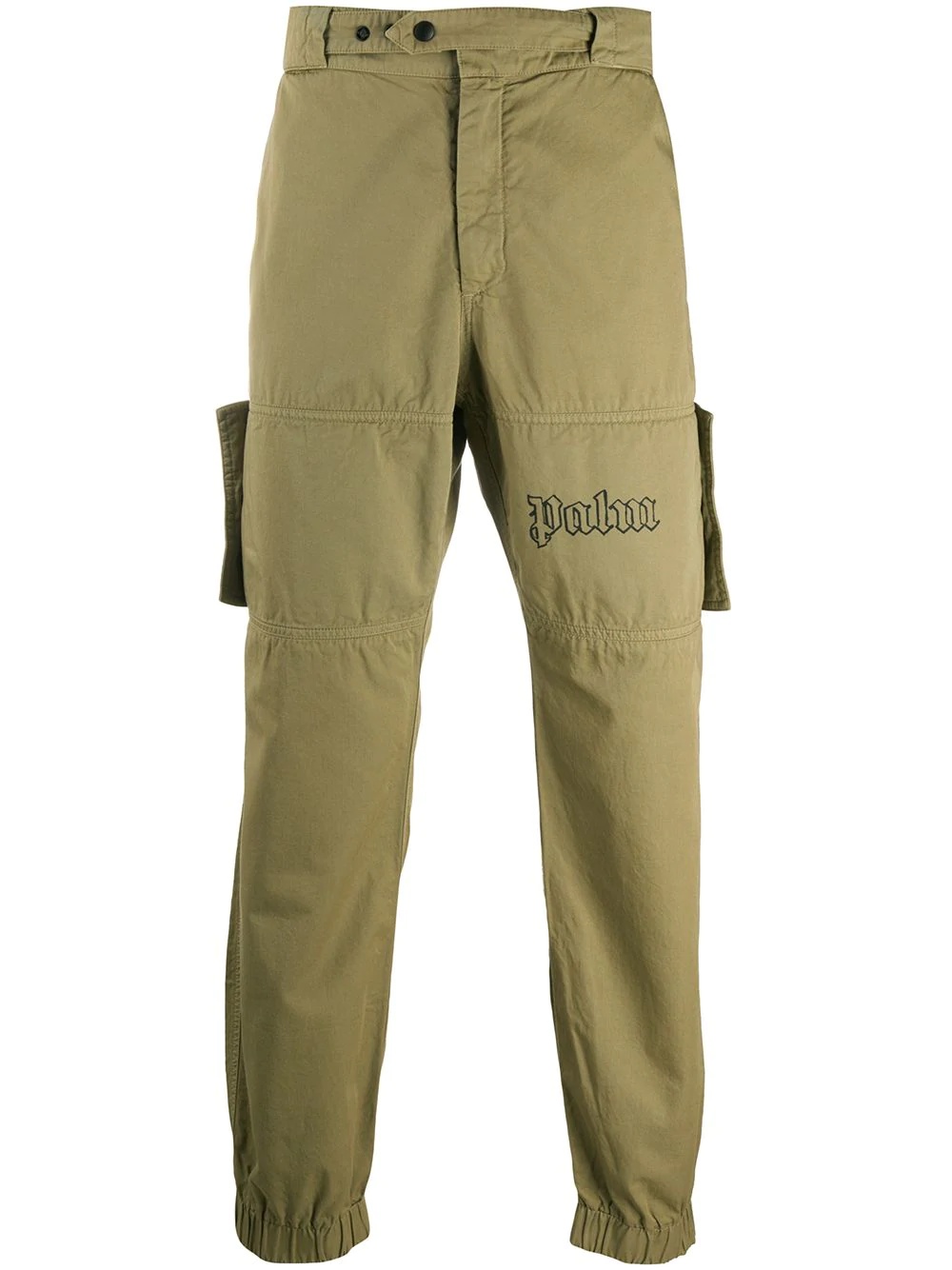 logo-print utility trousers - 1