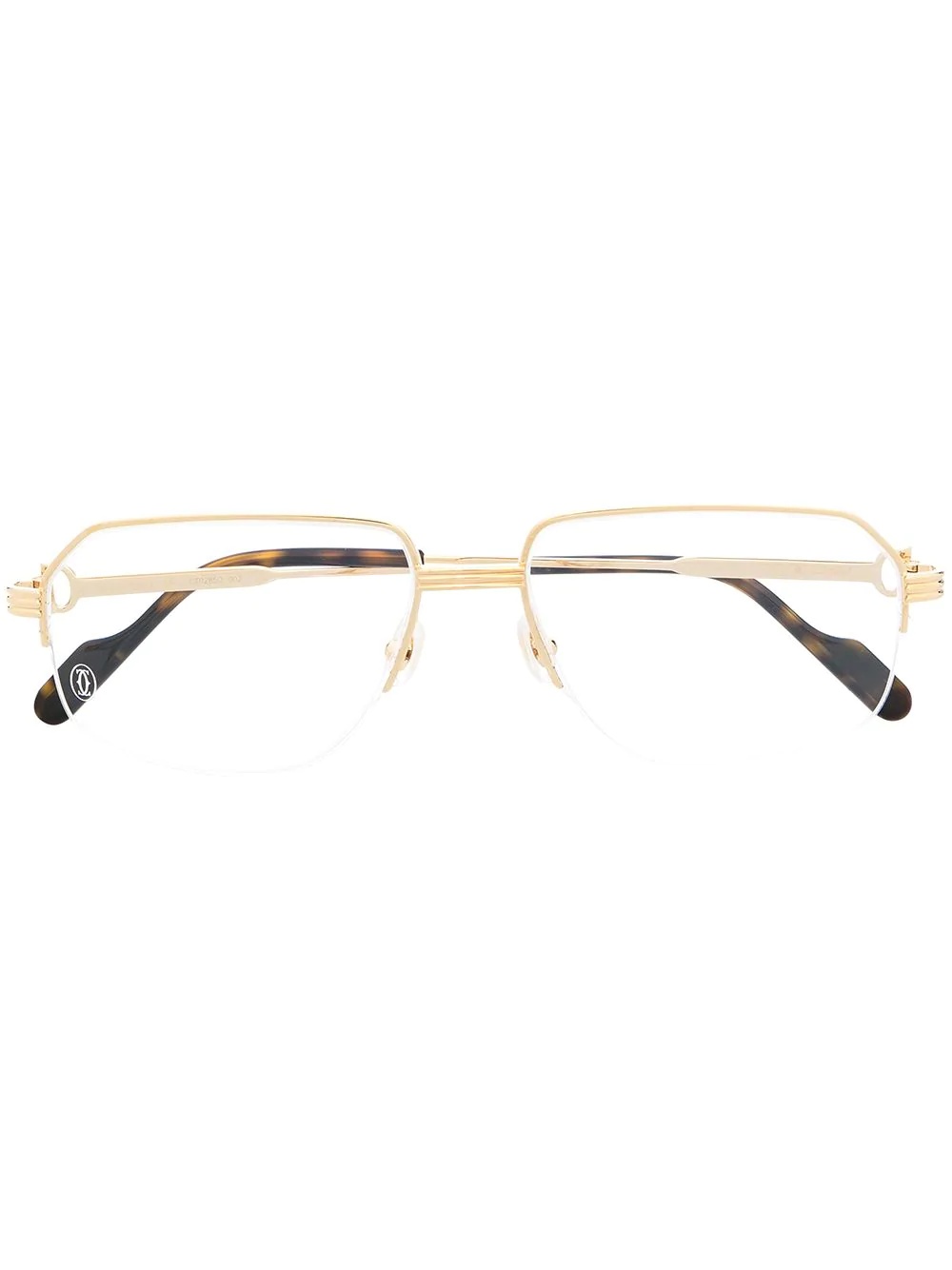 square-frame glasses - 1