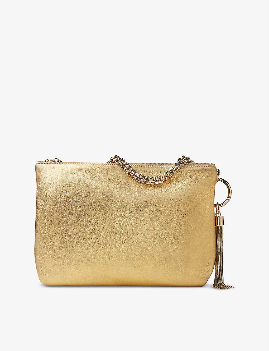 Callie metallic leather clutch - 3