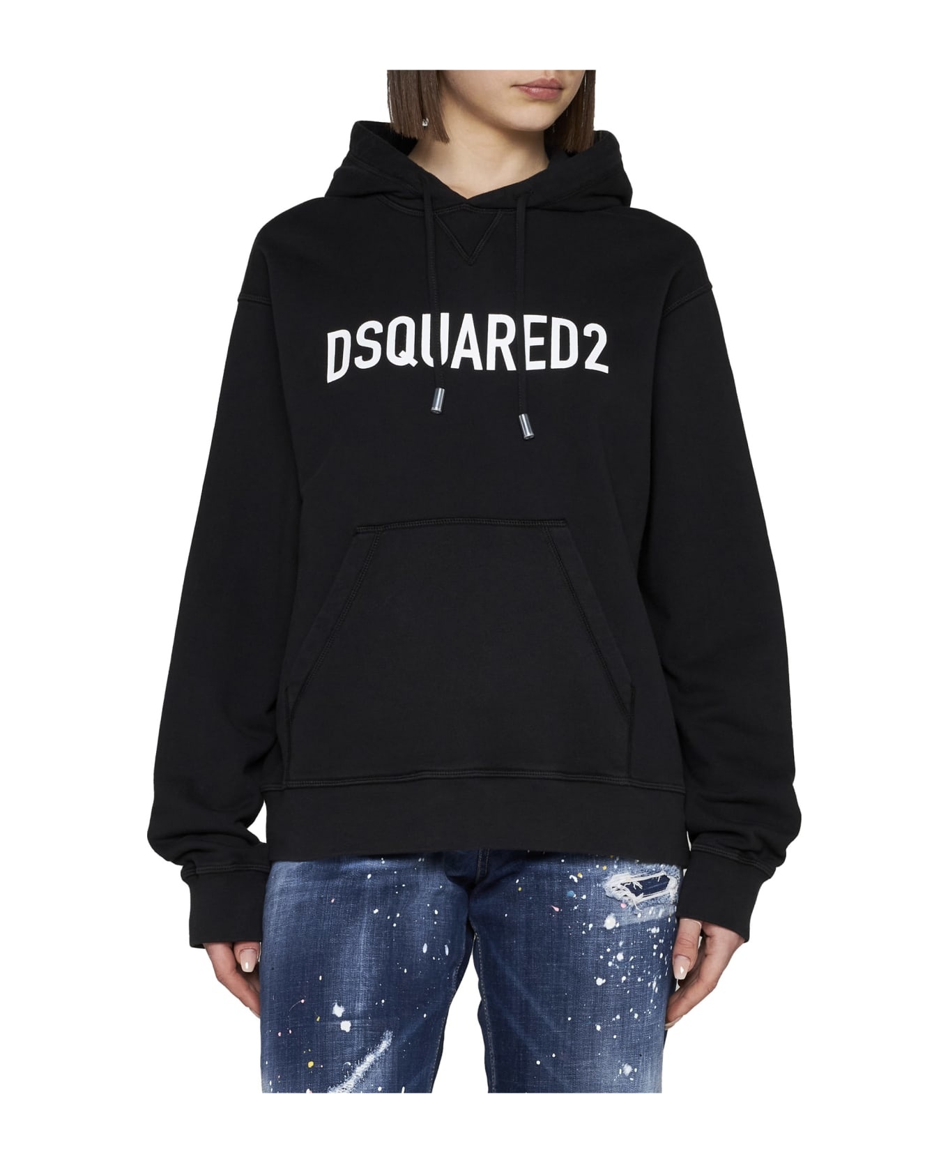 Cotton Sweatshirt With Hood And Logo - 2