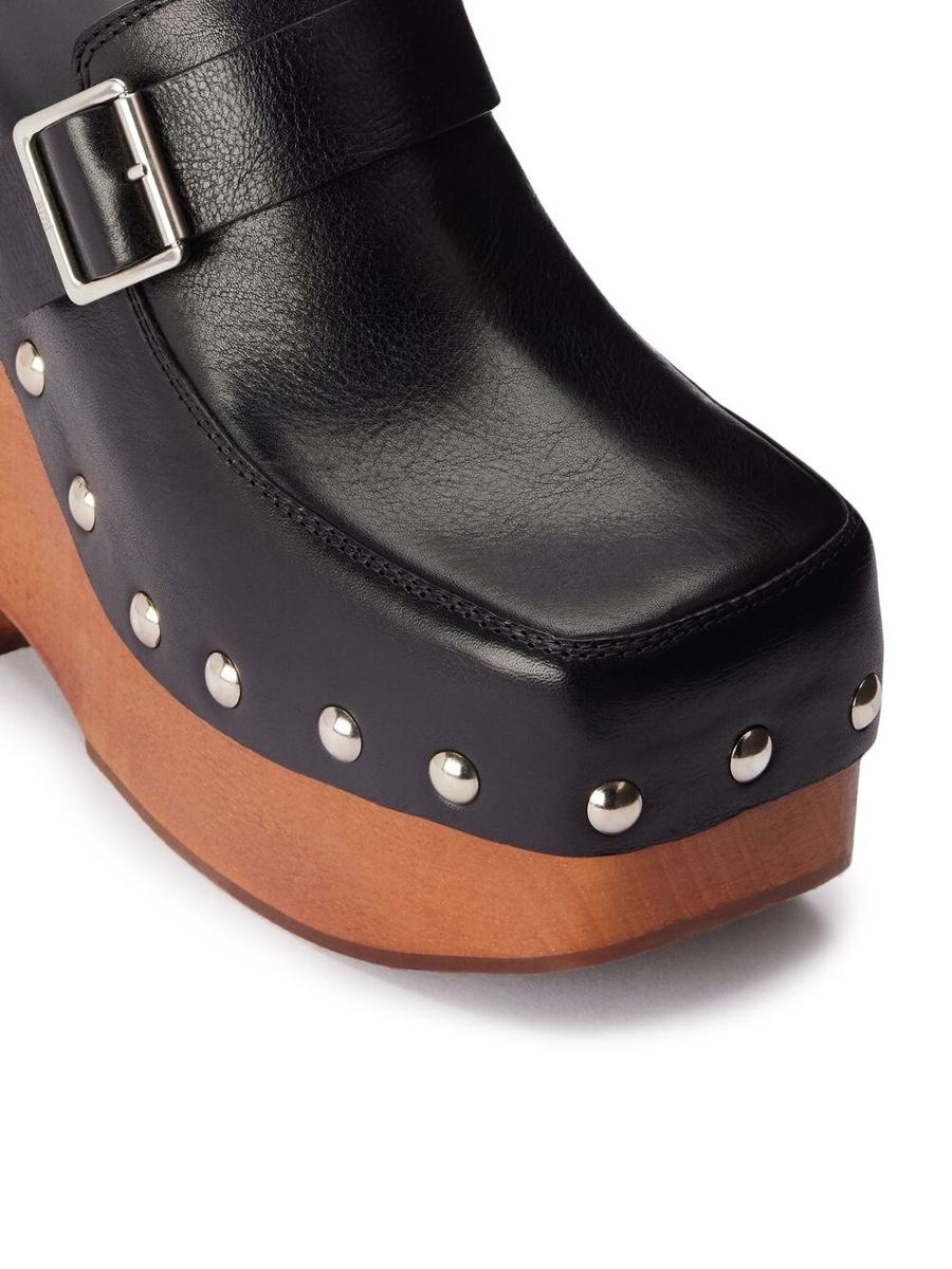 AMI PARIS CLOSE TOE CLOGS - 4