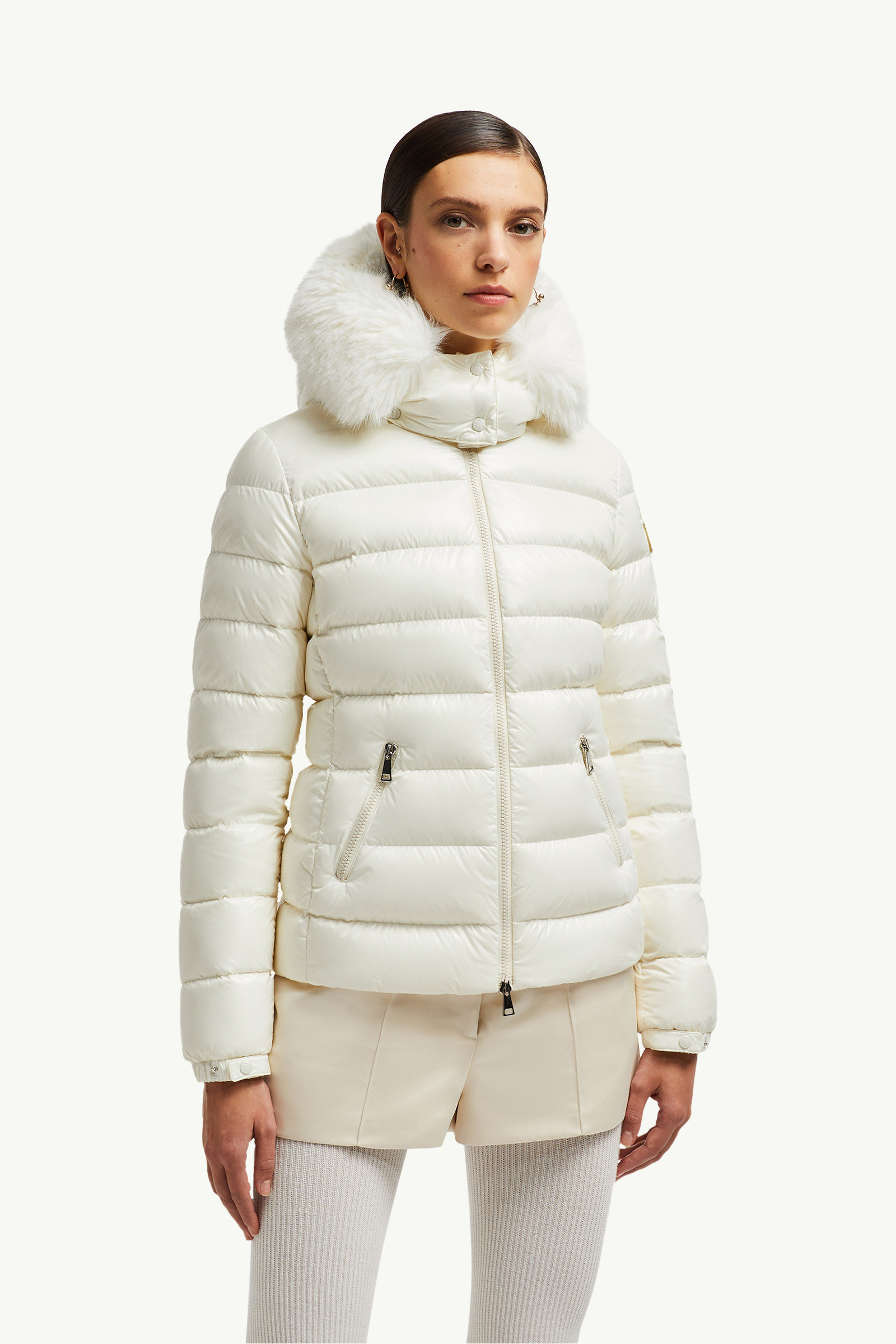 Badyf Faux Fur-Trimmed Hooded Short Down Jacket - 3