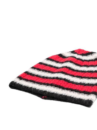 ERL striped cashmere-blend beanie outlook