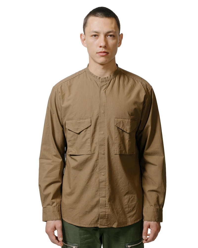 nonnative Trooper L/S Shirt Cotton Ripstop Light Brown outlook