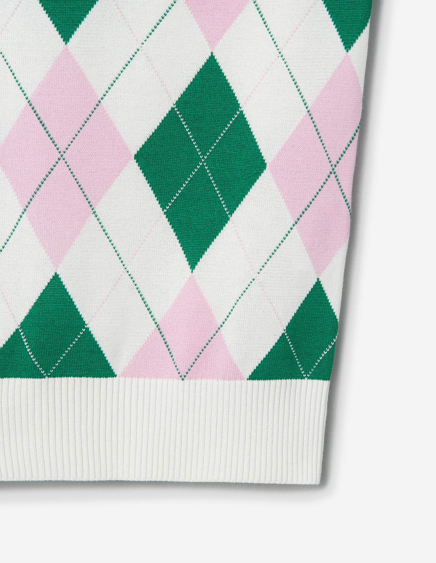 Women Crest Logo Argyle Jumper - 9