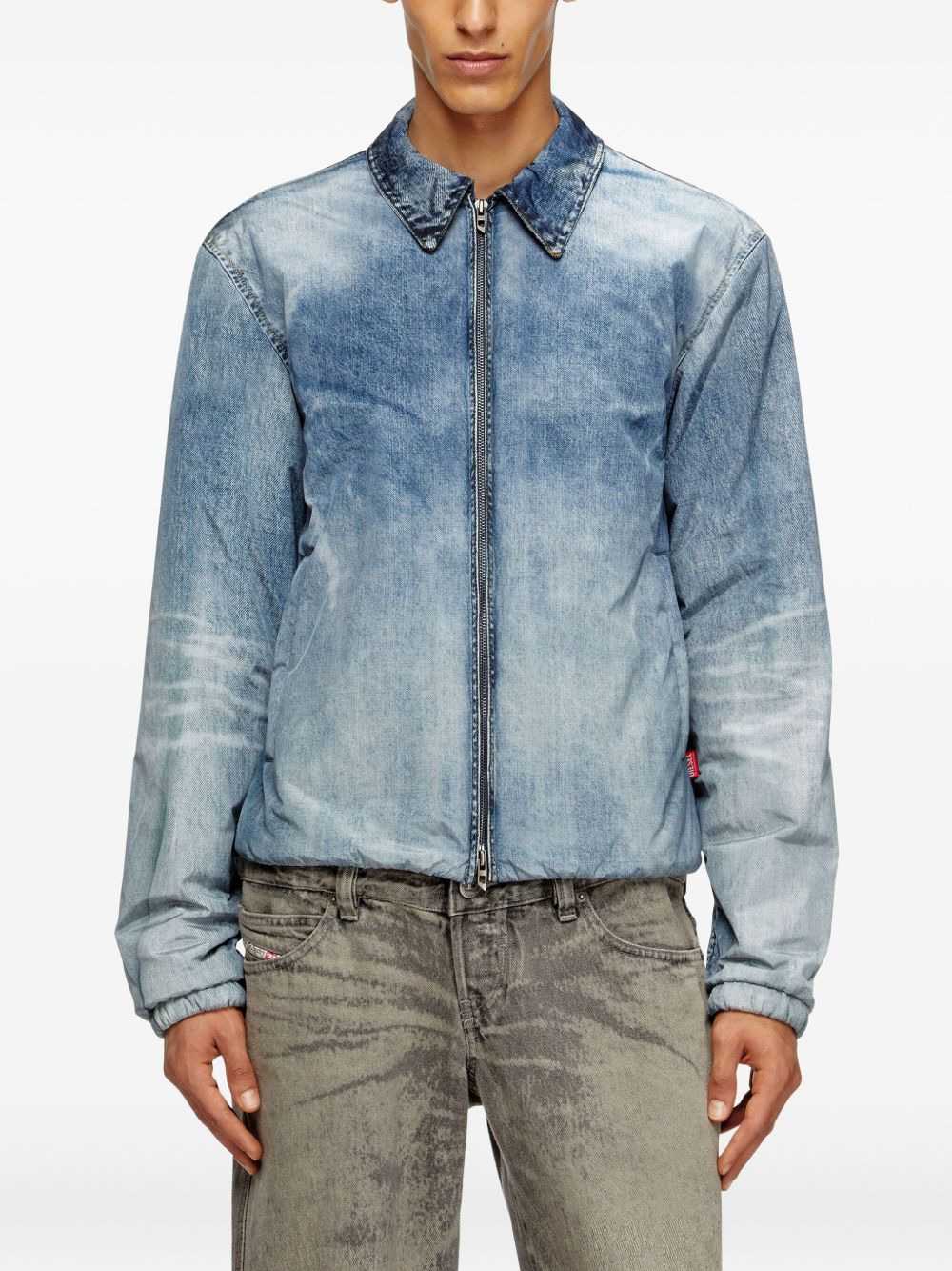 denim-effect jacket - 3