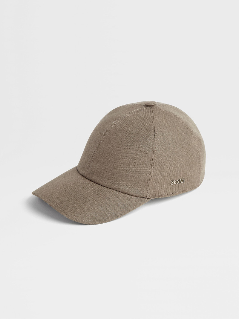 LIGHT BROWN OASI LINO BASEBALL CAP 1