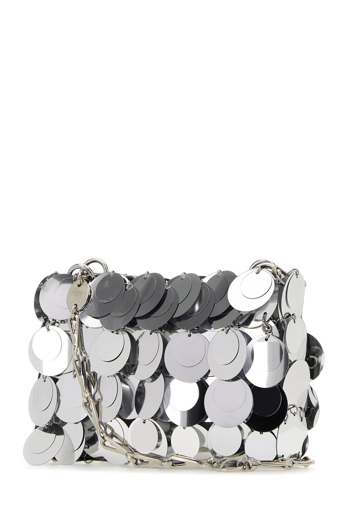 Silver maxi sequins nano shoulder bag - 2
