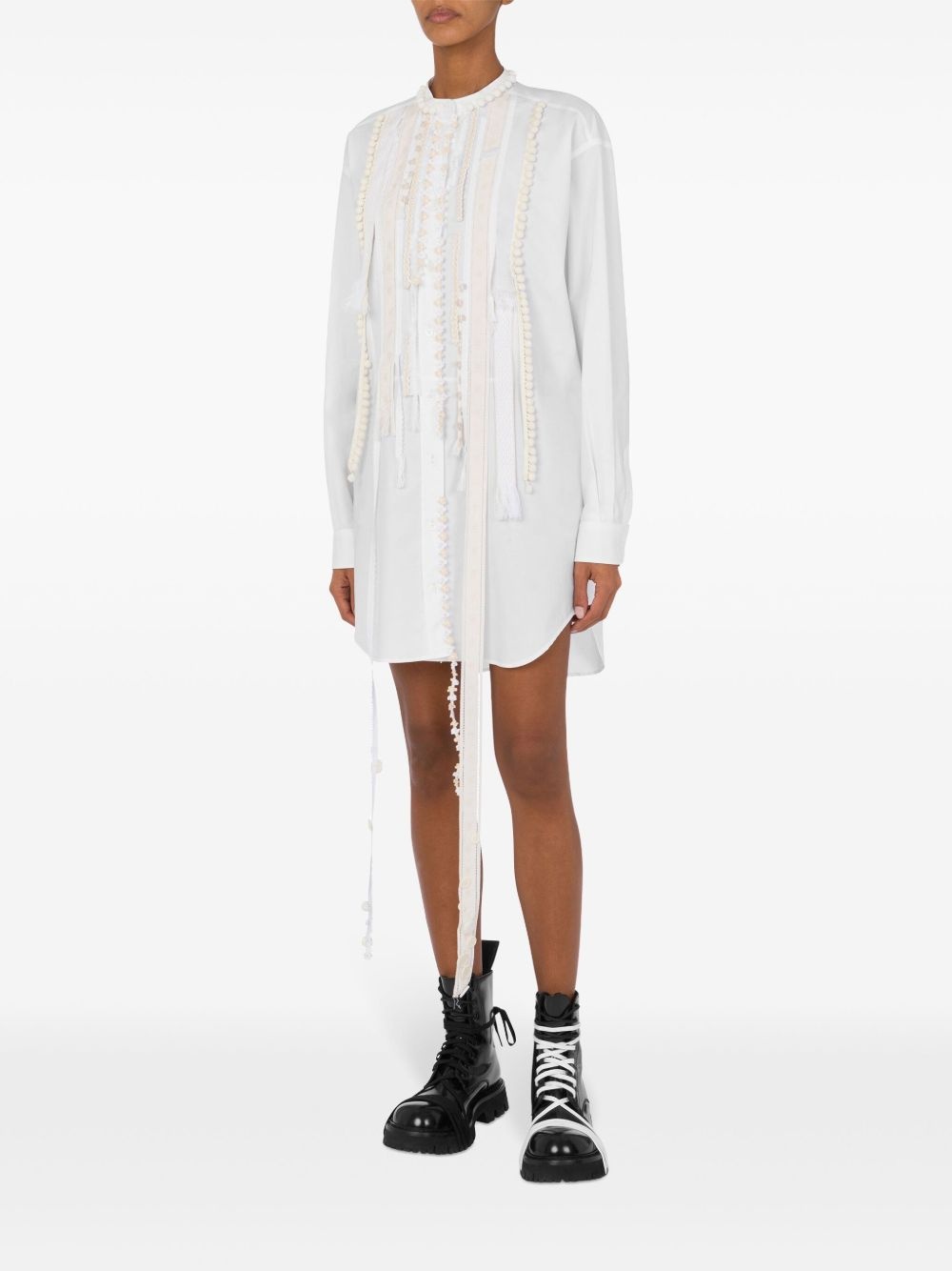 appliqué-detailing dress - 2