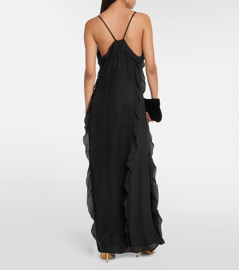 Emily ruffled V-neck slip dress 3