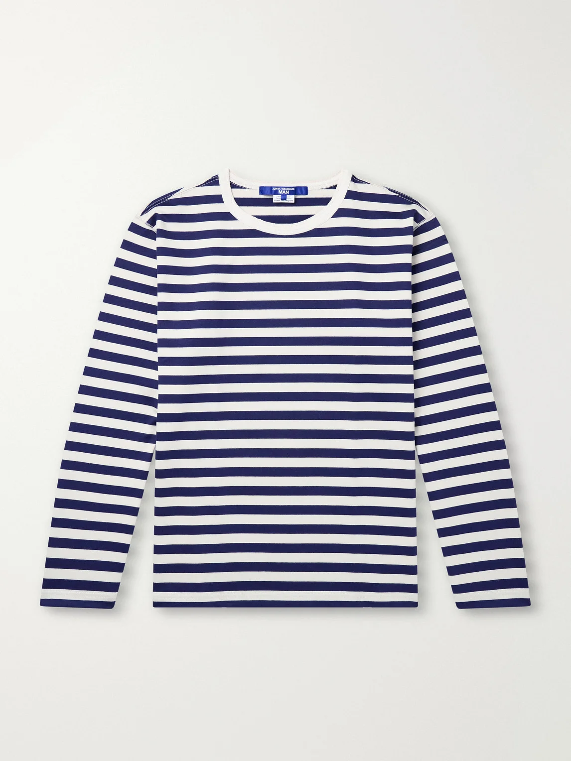 Striped Cotton-Jersey T-Shirt - 1