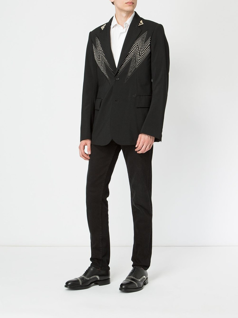 TAKAHIROMIYASHITA TheSoloist. studded lightning bolt jacket outlook