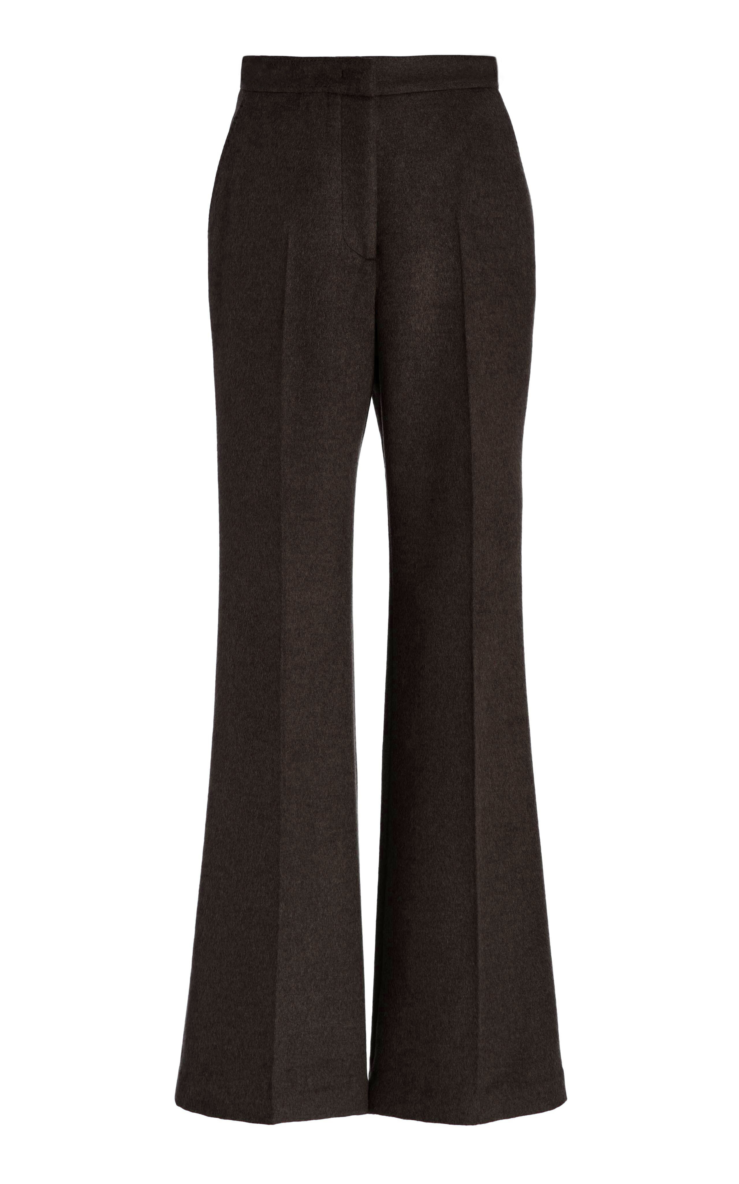 Rhein Pant in Chocolate Winter Silk - 1