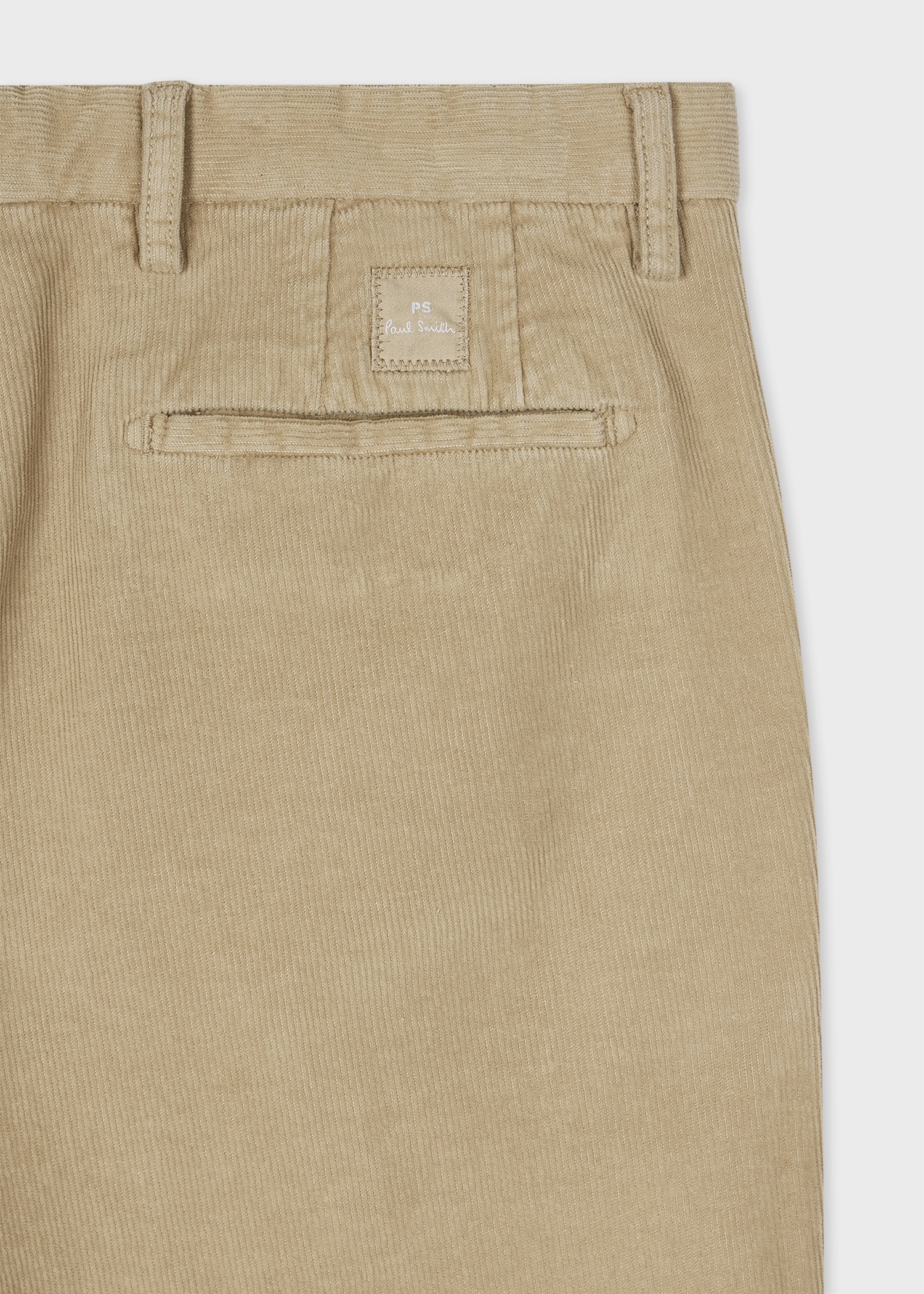 Relaxed-Fit Light Tan Corduroy Trousers - 2