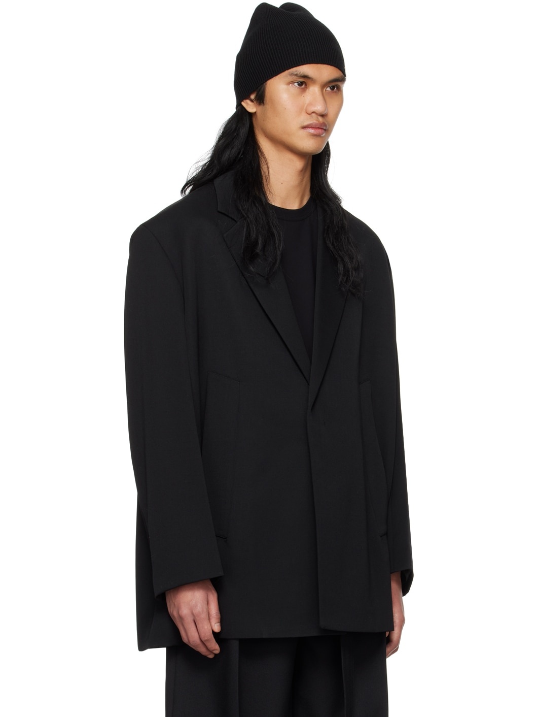 Black Tailored Blazer - 2