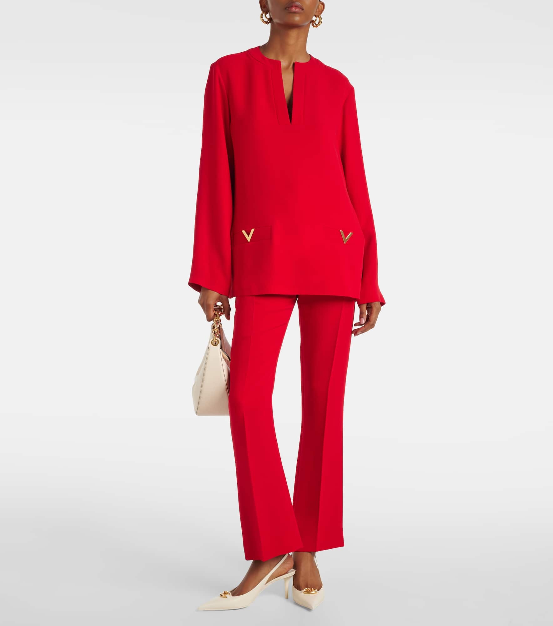 Cady Couture silk straight pants - 2