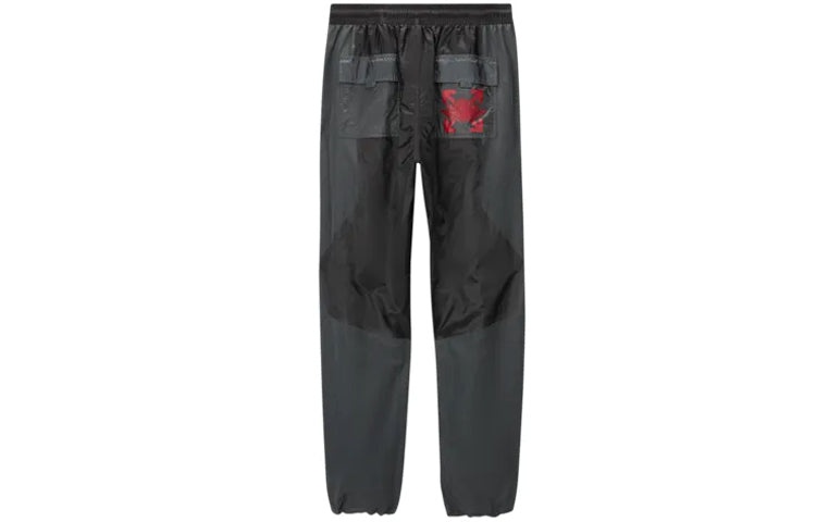 Air Jordan x OFF-WHITE Crossover Knitted Nylon Sports Long Pants Asia Edition Black CV0544-010 - 2