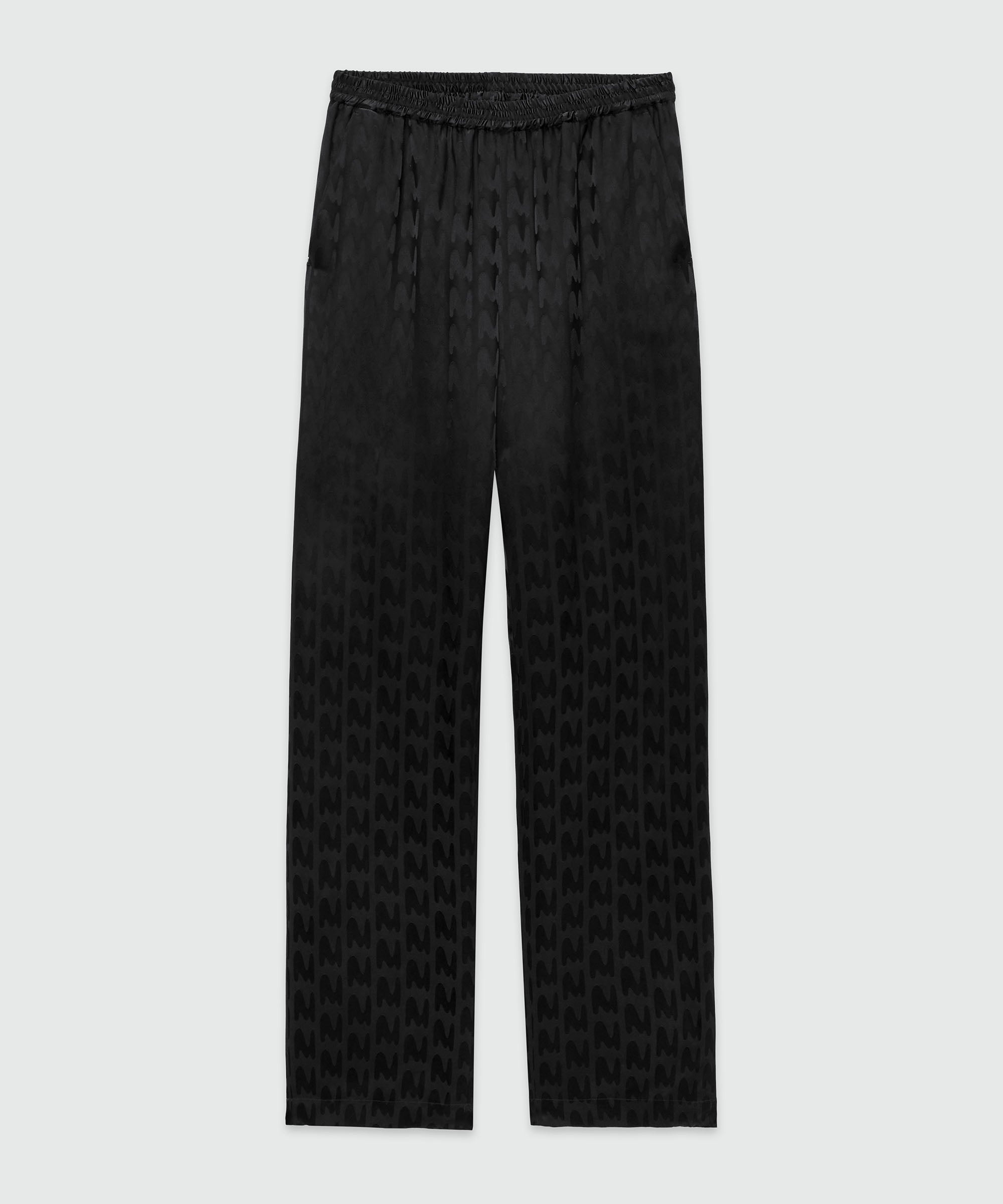 Straight pants with "TheMwave" motif - 1