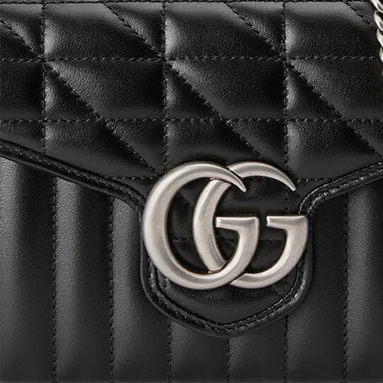 (WMNS) Gucci GG Marmont Mini Bag 'Black' 474575-DTD5N-1000 - 6