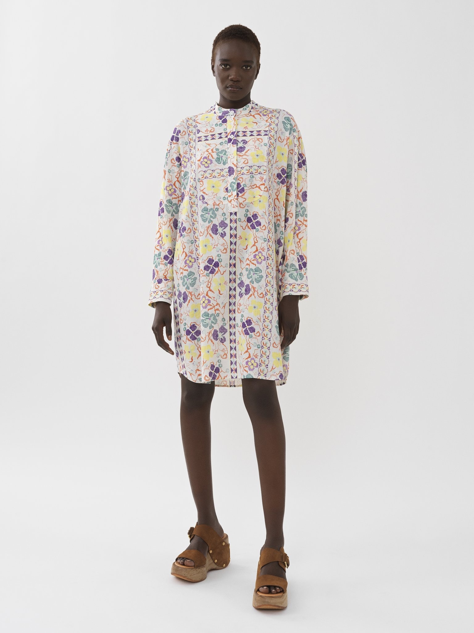 SHIRT DRESS WITH PRINT - 2