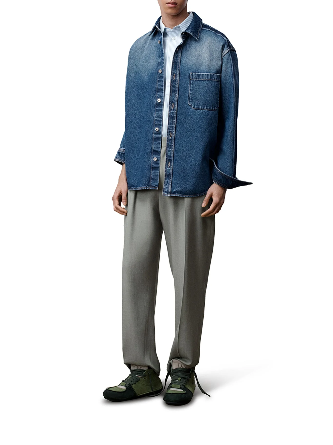 COTTON TWILL SHIRT-JACKET - 1