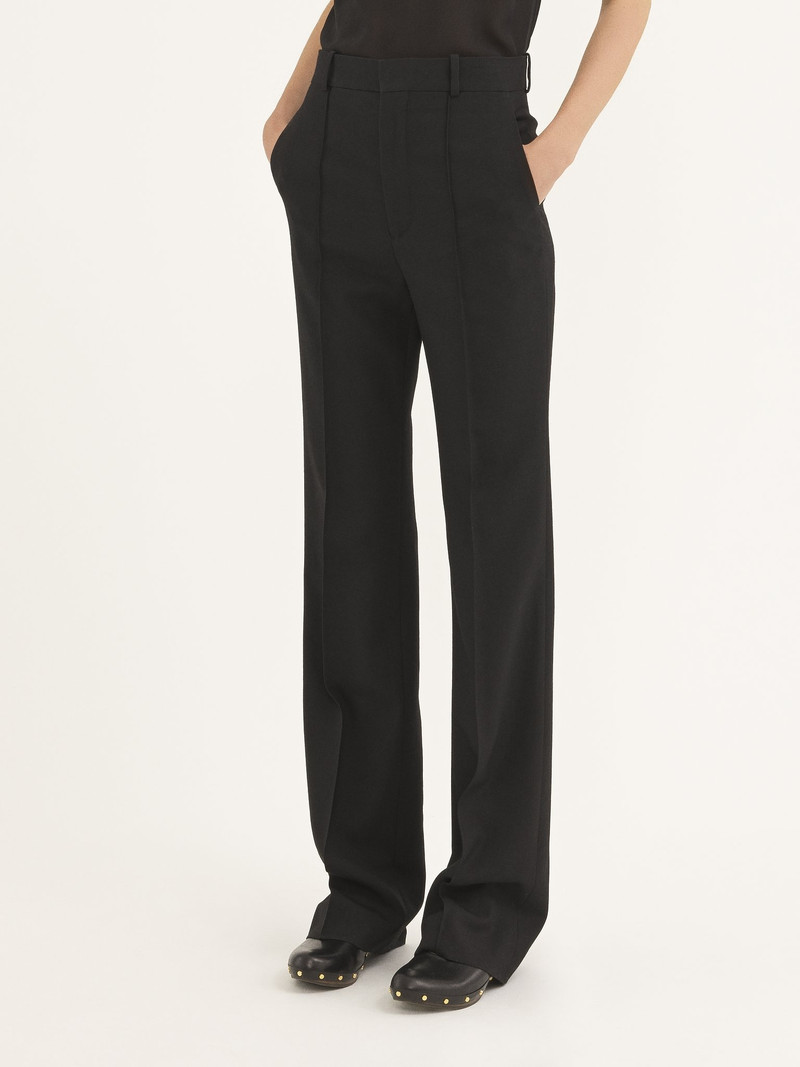 HIGH-WAISTED PANTS IN WOOL GABARDINE 4