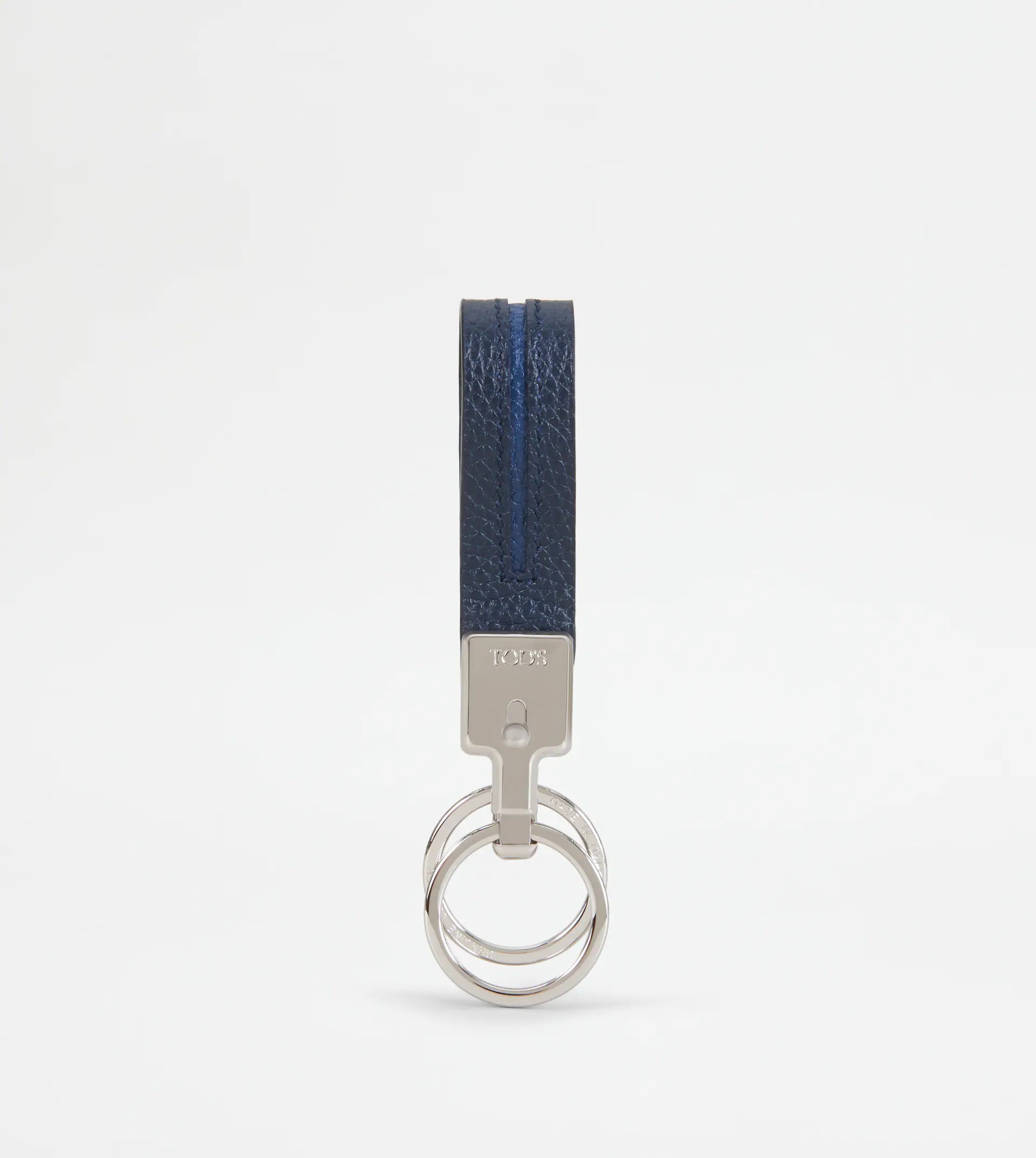 KEYHOLDER IN LEATHER - BLUE - 1