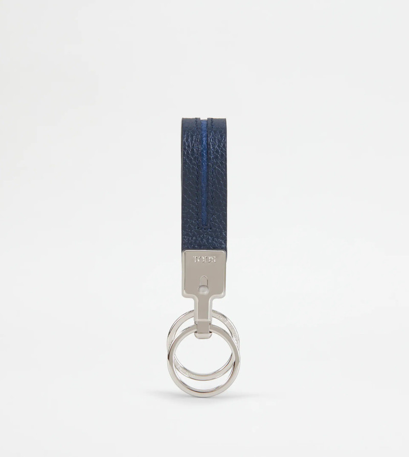 KEYHOLDER IN LEATHER - BLUE 1