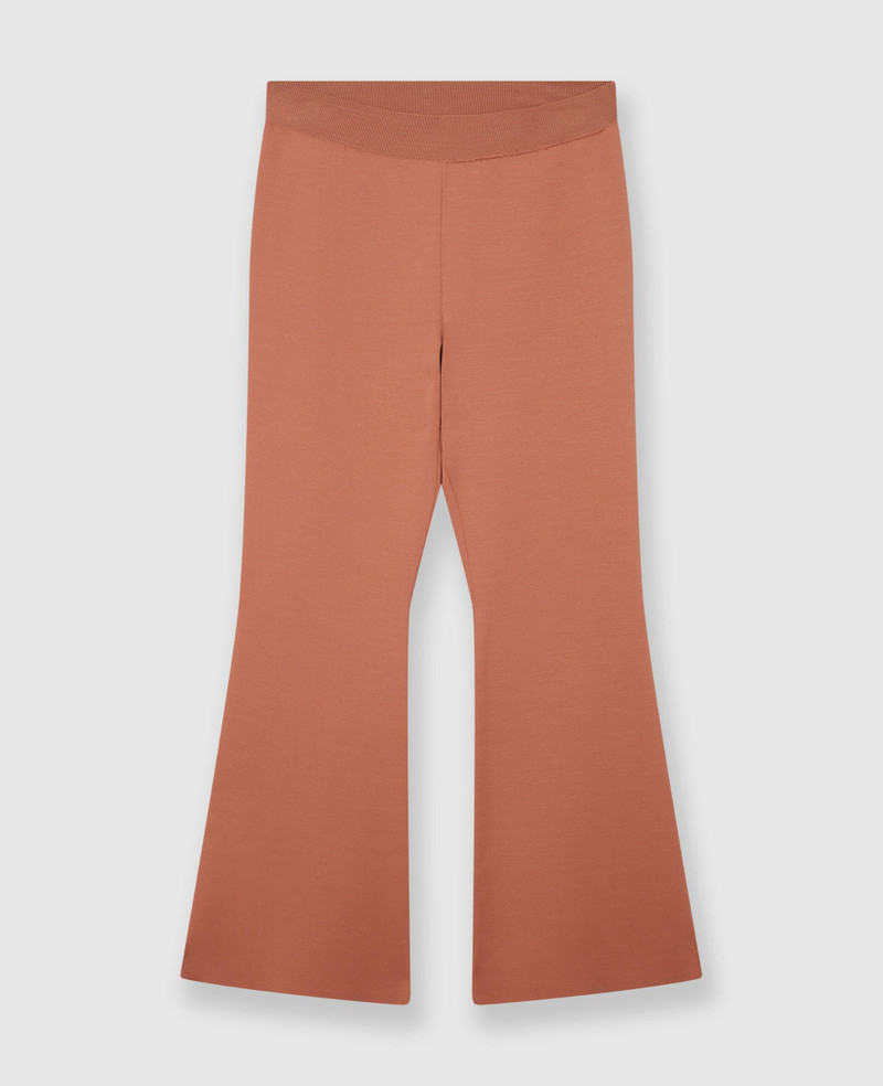 Mid-Rise Flared Pants - 1