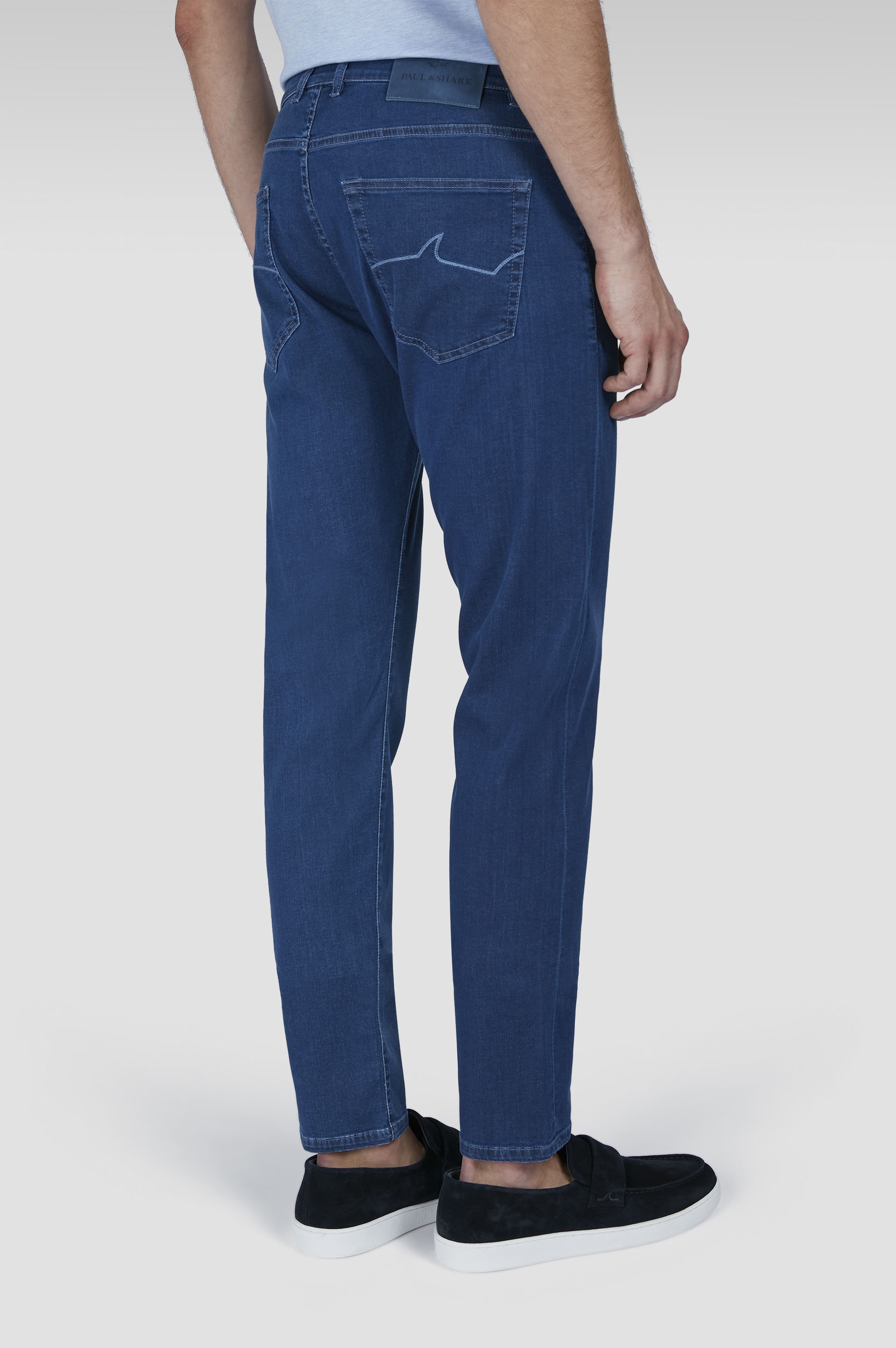 JEANS IN GIZA COTTON STRETCH DENIM - 3