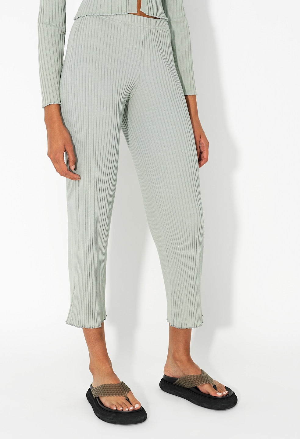 GINZA RIB CROPPED PANT - 4