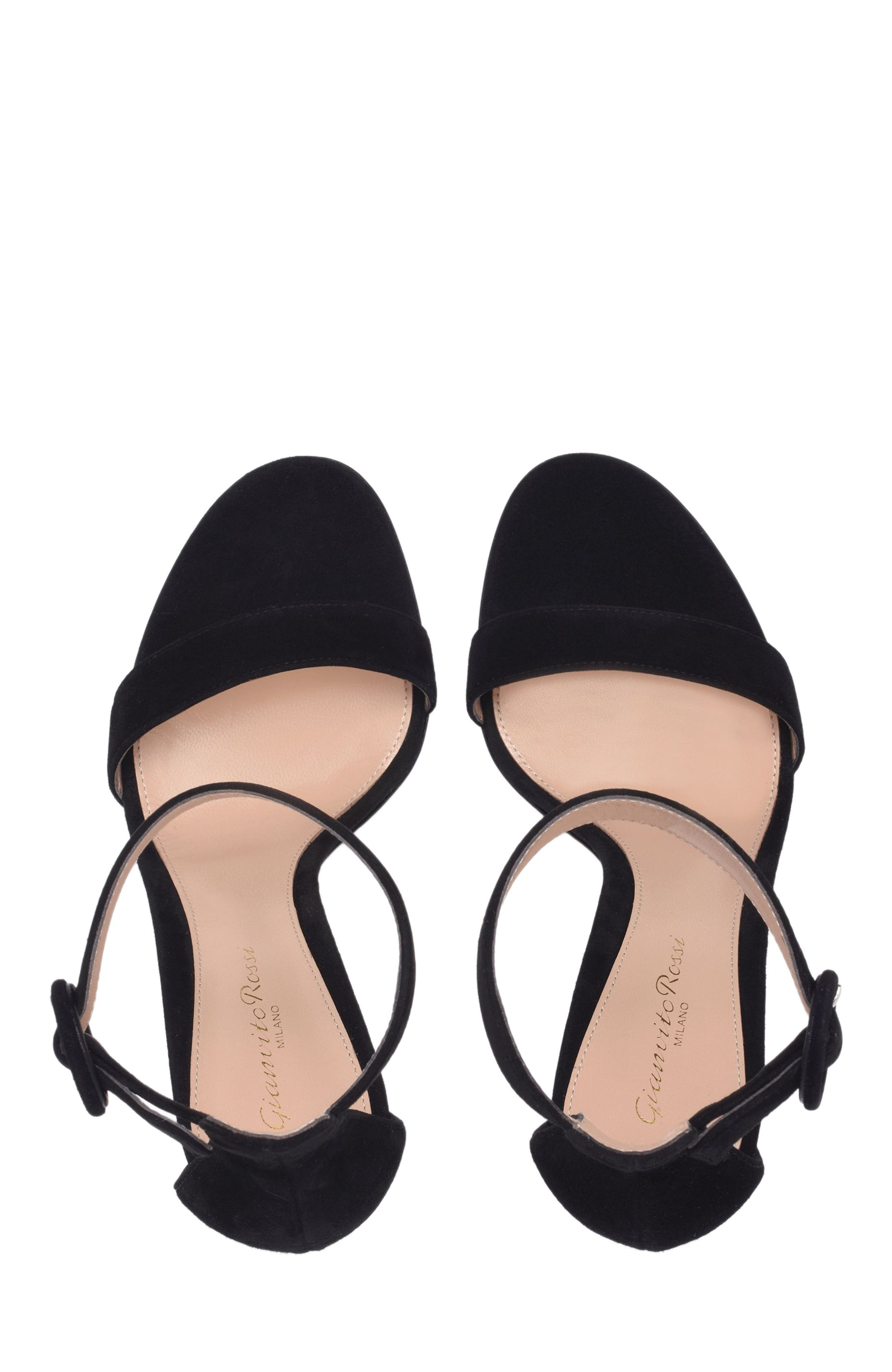 Gianvito Rossi Portofino 105 Sandals in Black Suede at Nordstrom - 3