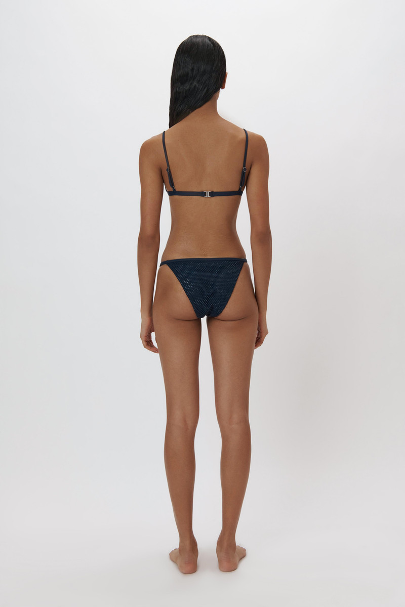 Joelle Crystal-Embellished Bikini Top navy 5