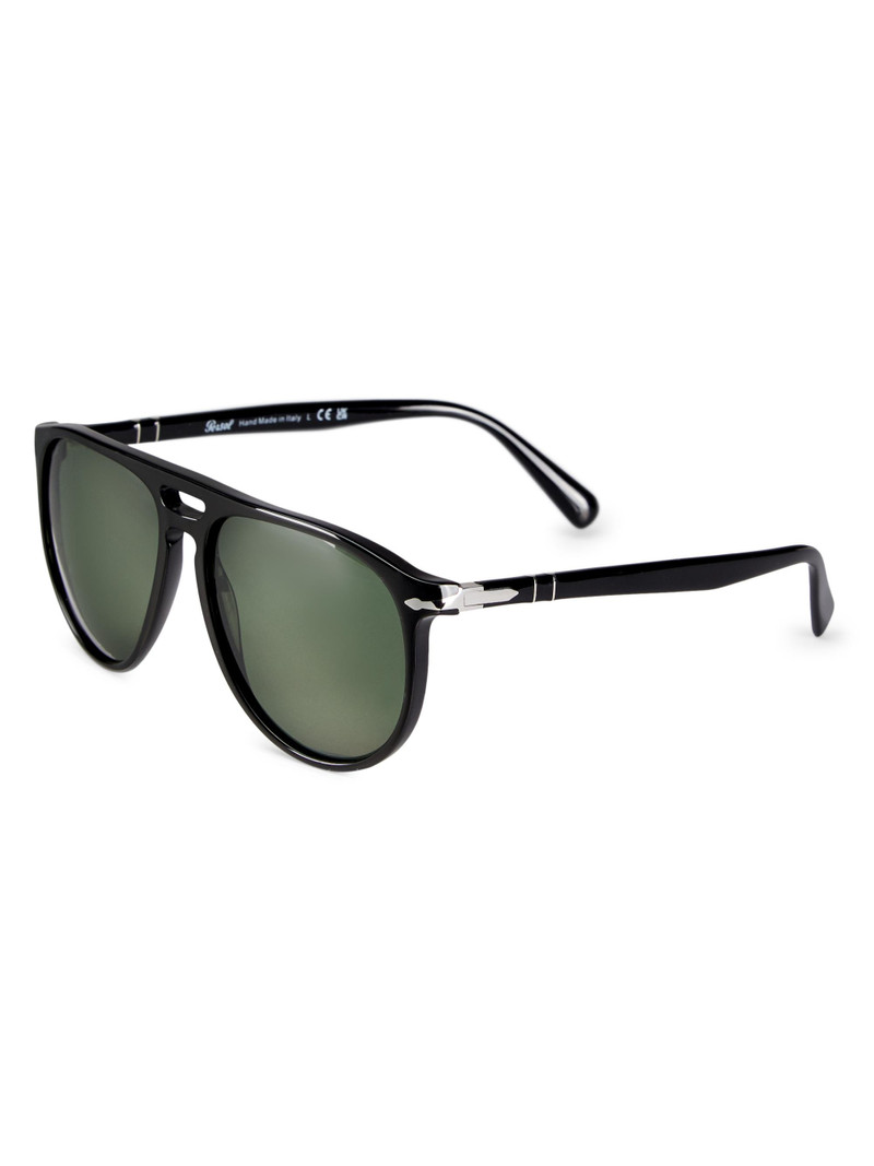 Men's Toms 55MM Pilot Sunglasses - Black 1