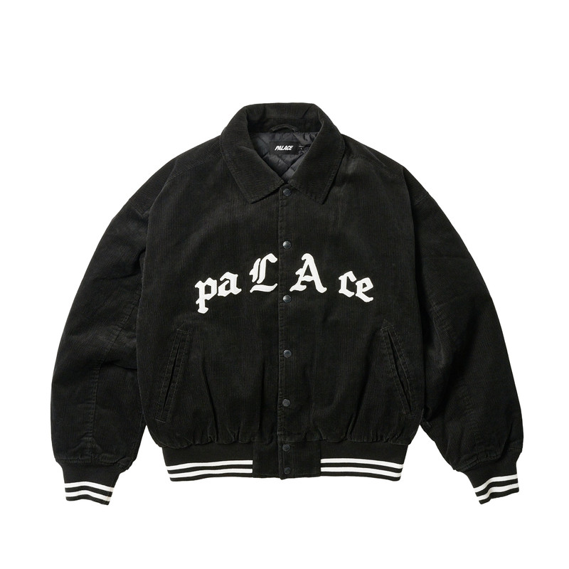PALACE LOVE VARSITY JACKET BLACK - 1