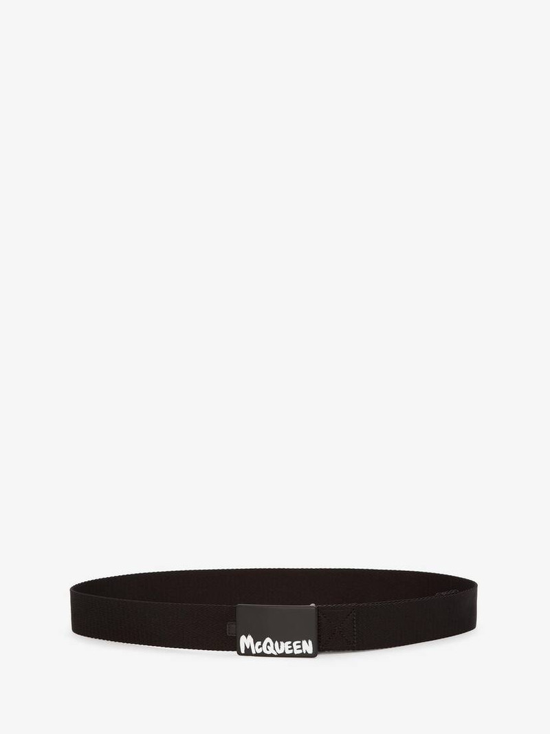 Mcqueen Graffiti Belt in Black 1