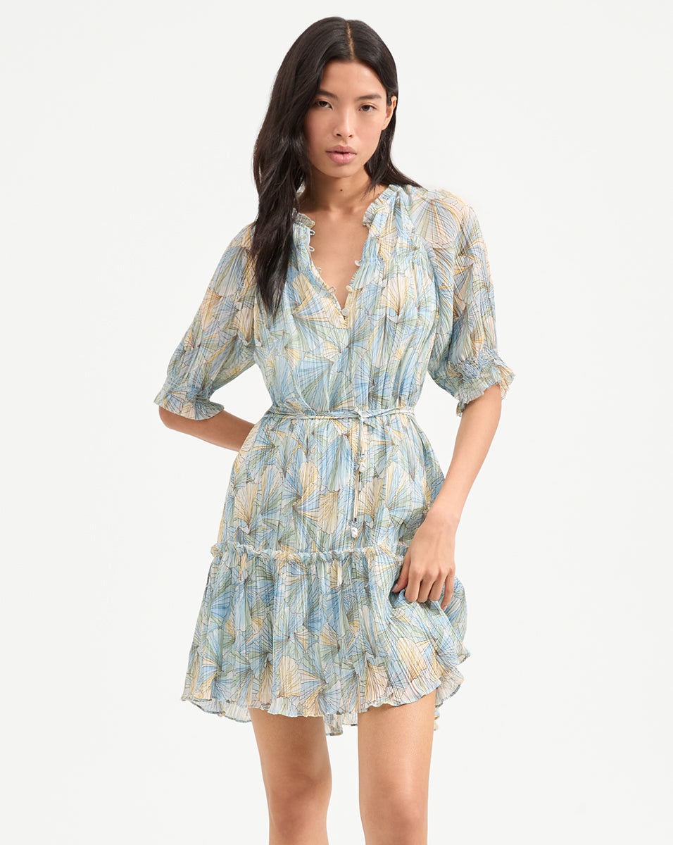 DORRIE PLEATED MINI DRESS - 2