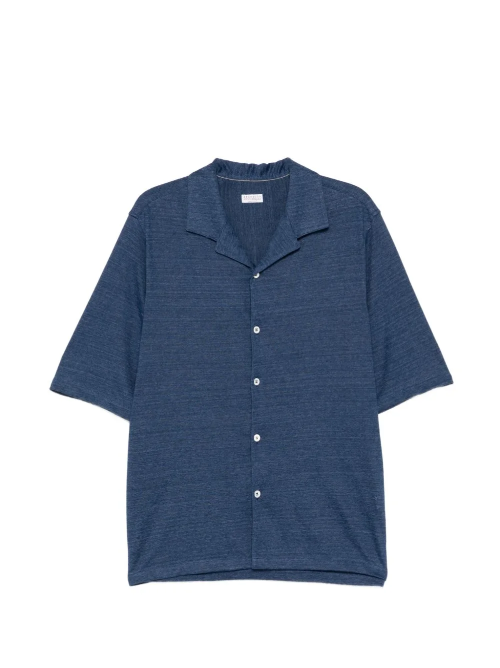 camp-collar buttoned shirt - 1